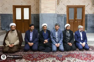 دیدار صمیمی خادمیاران مکبر نوجوان با مدیر عالی حرم مطهر رضوی