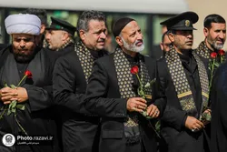 The Servants of the Holy Shrine of Imam Reza (AS) Pay Tribute at the Martyrs of Resistance Memorial in Baghdad