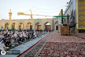 محفل انس با قرآن بمناسبت شهادت امام جواد علیه السلام در صحن غدیر حرم مطهر رضوی