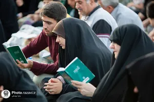 قرائت دعای عرفه در حرم مطهر رضوی-2