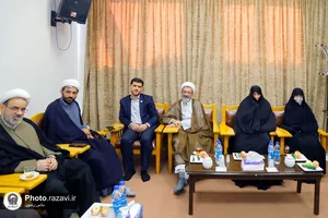 مراسم تکریم و معارفه رئیس دفتر نمایندگی سازمان علمی و فرهنگی آستان قدس رضوی در قم