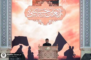 اجتماع دلدادگان اربعین در حرم مطهر رضوی