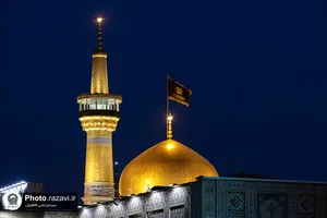 حال و هوای حرم مطهر رضوی در شب شهادت امام محمدباقر علیه السلام