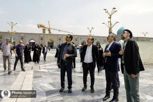 بازدید مهندسان معماری استان خراسان رضوی از پروژه های عمرانی حرم مطهر
