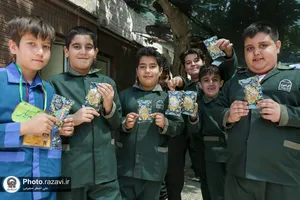 مراسم جشن میلاد امام رضا علیه&zwnj;السلام در مدارس مشهد