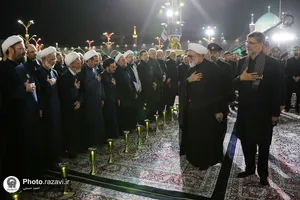 آئین خطبه&zwnj;خوانی شب شهادت امام حسین (ع) در حرم مطهر رضوی