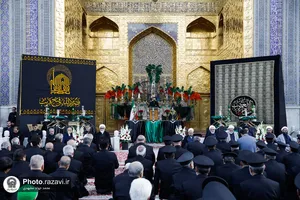 آیین اذن عزای ماه محرم در حرم مطهر رضوی-2