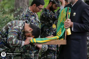 حضور خدام بارگاه منور رضوی در پادگان پدافند هوایی امام رضا علیه السلام