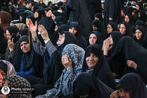 مراسم عزاداری ویژه بانوان در حرم مطهر رضوی