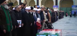 وداع باشکوه با پیکر سردار شهید محمد شیرازی در حرم رضوی