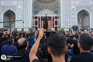 مراسم چهارپایه خوانی در حرم مطهر رضوی