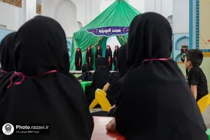 عزاداری کودکان در هیئت کبوترانه حرم مطهر رضوی