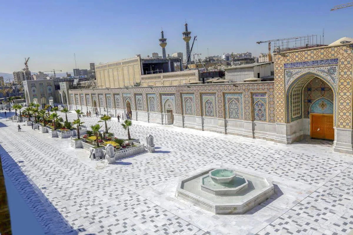 پایان سنگ‌فرش و ساماندهی بست شیخ بهایی حرم مطهر رضوی