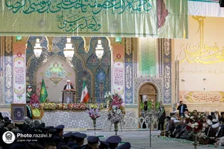 آیین آغاز جشن‌های دهه کرامت در حرم حضرت معصومه سلام الله علیها