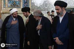 مراسم بزرگداشت آیت&zwnj;الله سیدموسی شبیری زنجانی در حرم مطهر رضوی