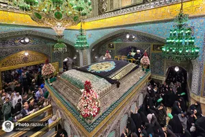 آیین اذن عزای ماه محرم در حرم مطهر رضوی-2