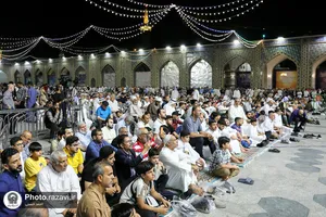 سخنرانی رهبر شیعیان بحرین در حرم مطهر رضوی