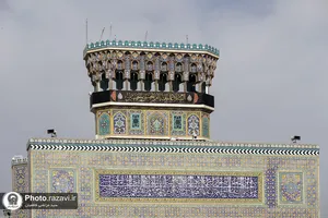 سیاه&zwnj;پوشی حرم مطهر رضوی به مناسبت ایام فاطمیه