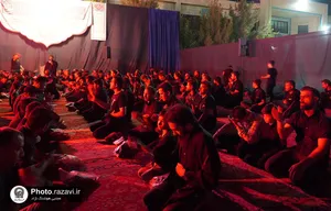 مجلس عزای حسینی در مدرسه امام رضا(ع)
