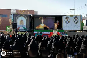 مراسم گرامیداشت هفتمین روز تدفین شهید گمنام زائر شهر رضوی