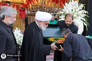 مراسم اذن عزای محرم در حرم مطهر رضوی