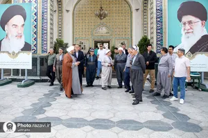 تشرف جمعی از موکب داران اهل سنت آذربایجان غربی به حرم مطهر رضوی