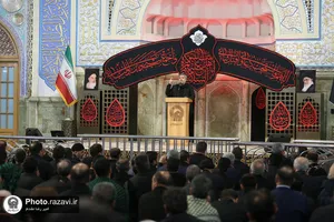 اجتماع عزاداران آذری زبان در رواق امام خمینی (ره)
