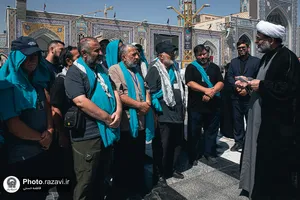 تشرف زائران جمهوری آذربایجان به حرم مطهر رضوی