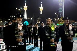 آیین خطبه خوانی شب شهادت امام رضا علیه السلام در حرم مطهر رضوی - 2