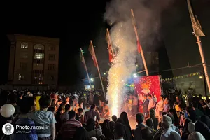 جشن ولادت امام رضا(علیه&zwnj;السلام) در میدان جانباز مشهد