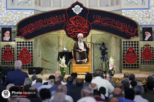 مراسم عزاداری شهادت امام عسکری در حرم مطهر رضوی