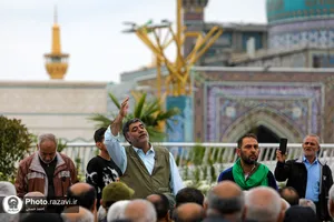 تشرف کاروان پیاده استان البرز به حرم مطهر رضوی