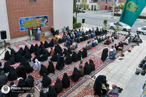 تجمع حمایت از فلسطین در زائرشهر رضوی