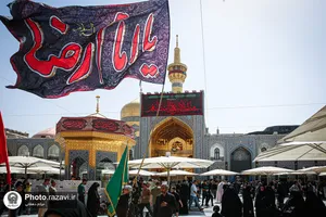 عزاداری روز اربعین حسینی در حرم مطهر رضوی