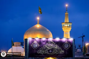 حال و هوای حرم مطهر رضوی در شب نیمه شعبان