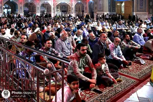 آیین افتتاح حسینیه شهدا در حرم مطهر رضوی