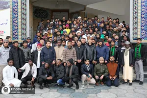 بازدید طلاب جامعه المصطفی از موزه آستان قدس رضوی