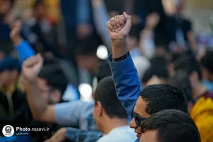 حضور خدام حرم مطهر رضوی در مرکز آموزش نابینایان امید