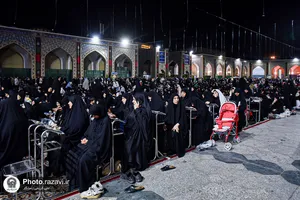 عزاداری شام اربعین حسینی ویژه زائران عرب&zwnj;زبان حرم مطهر رضوی