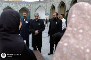 تشییع پاکبان خدوم مشهدی در حرم مطهر رضوی