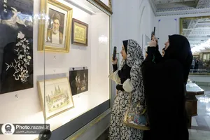 تشرف دانشجویان هنر دانشگاه تهران به حرم مطهر رضوی