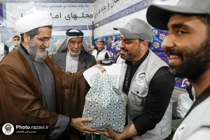 بازدید معاون بین الملل آستان قدس رضوی از موکب اهالی بصره