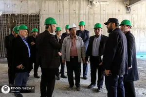 بازدید جمعی از خیرین سراسر کشور از پروژه های عمرانی حرم مطهر رضوی