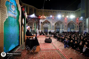 عزاداری سنتی شب سوم محرم در &laquo;حسینیه حرم&raquo;