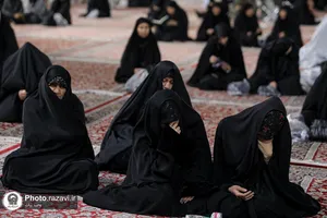 مراسم عزاداری دهه فاطمیه در صحن امام حسن مجتبی علیه السلام