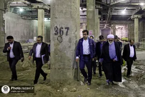 بازدید تولیت آستان قدس رضوی از فعالیت&zwnj;های عمرانی حرم مطهر