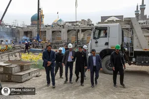 بازدید قائم مقام تولیت آستان قدس رضوی از پروژه&zwnj;های عمرانی حرم مطهر