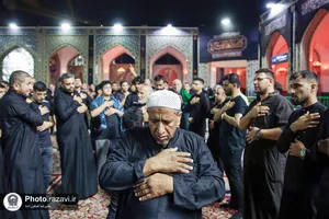 آیین ابوقربه، لیله العباس در حرم مطهر رضوی
