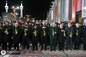 آیین خطبه&zwnj;خوانی شب شهادت امام رضا (ع) در حرم مطهر رضوی