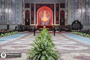 آیین خطبه&zwnj;خوانی شب شهادت امام رضا علیه&zwnj;السلام در حرم مطهر رضوی-1